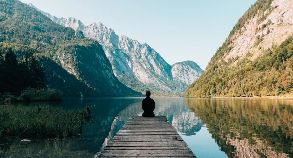 view of a lake