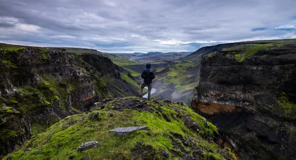 visiting iceland waterfalls witha rental motorhome